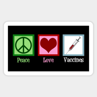 Peace Love Vaccines Sticker